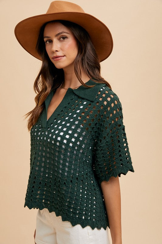 Knit Cover Up Top