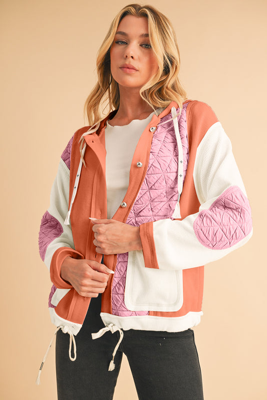 Patchwork Hooded Jacket