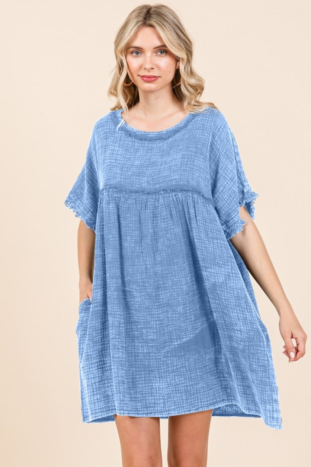 Babydoll Texture Dress