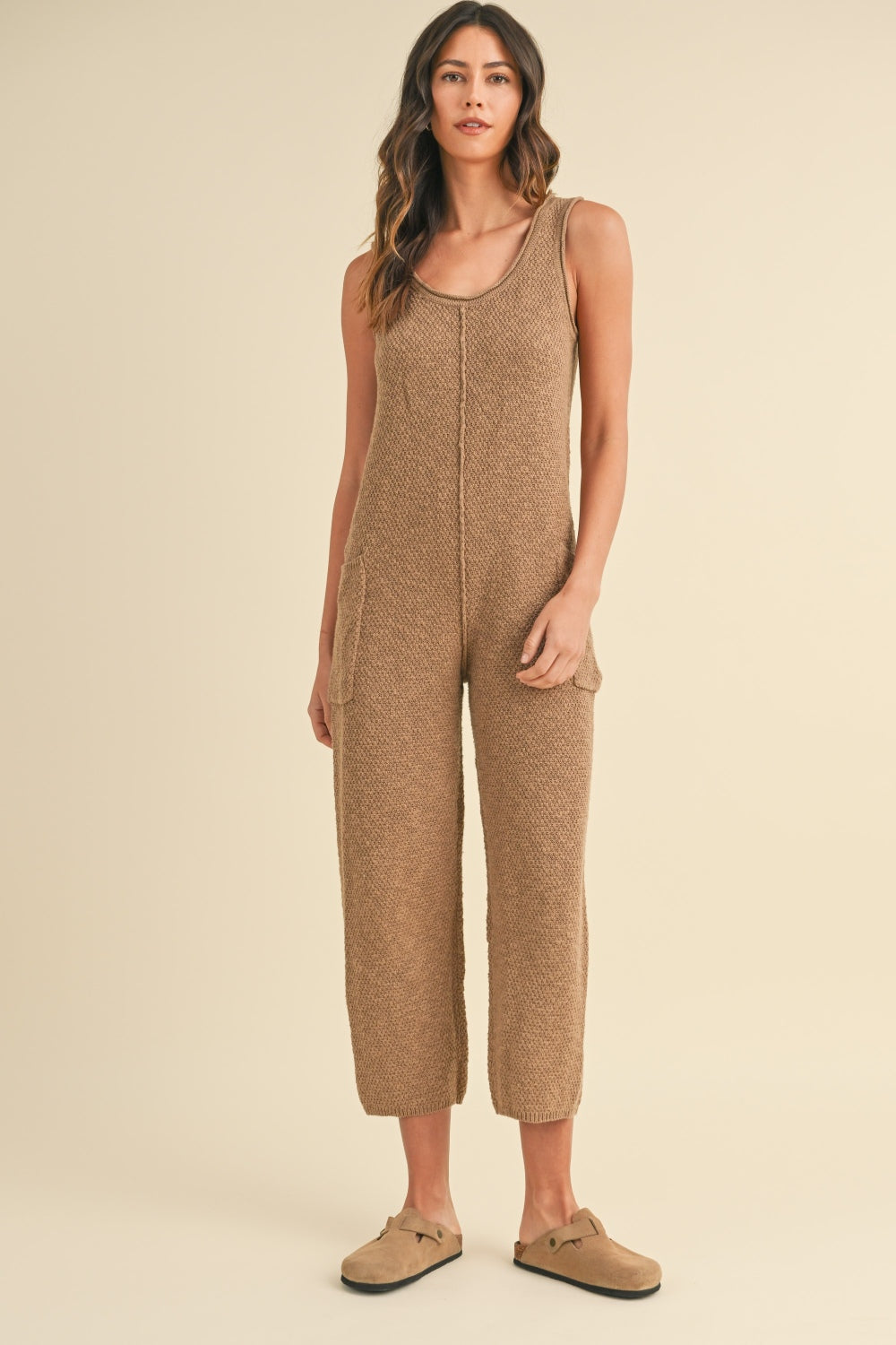 Knit Crop Jumpsuit