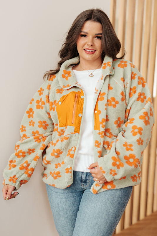 Floral Fleece Jacket