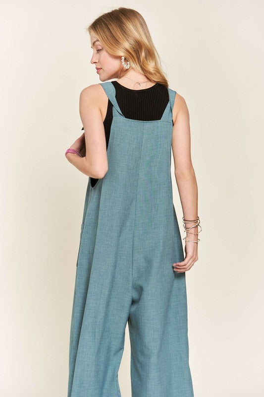 Wide Leg Overalls