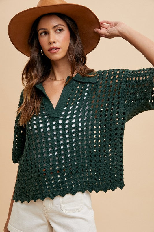 Knit Cover Up Top