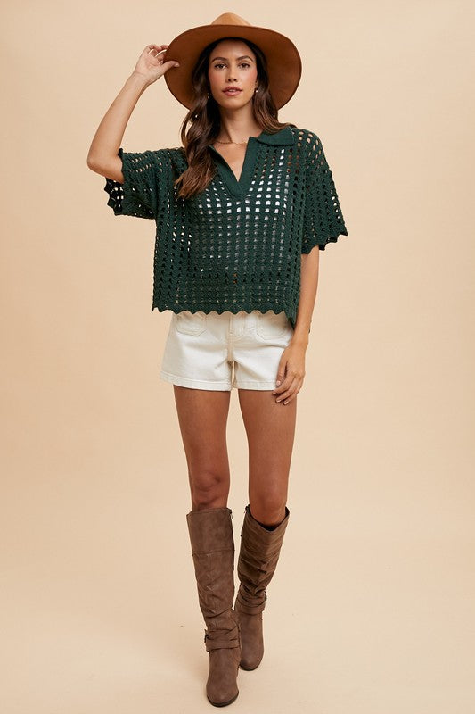 Knit Cover Up Top